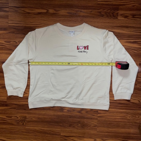 NWT Keith Haring 2 Piece Lounge Pajama Set - Long Sleeve Crew and Jogger - Picture 8 of 12